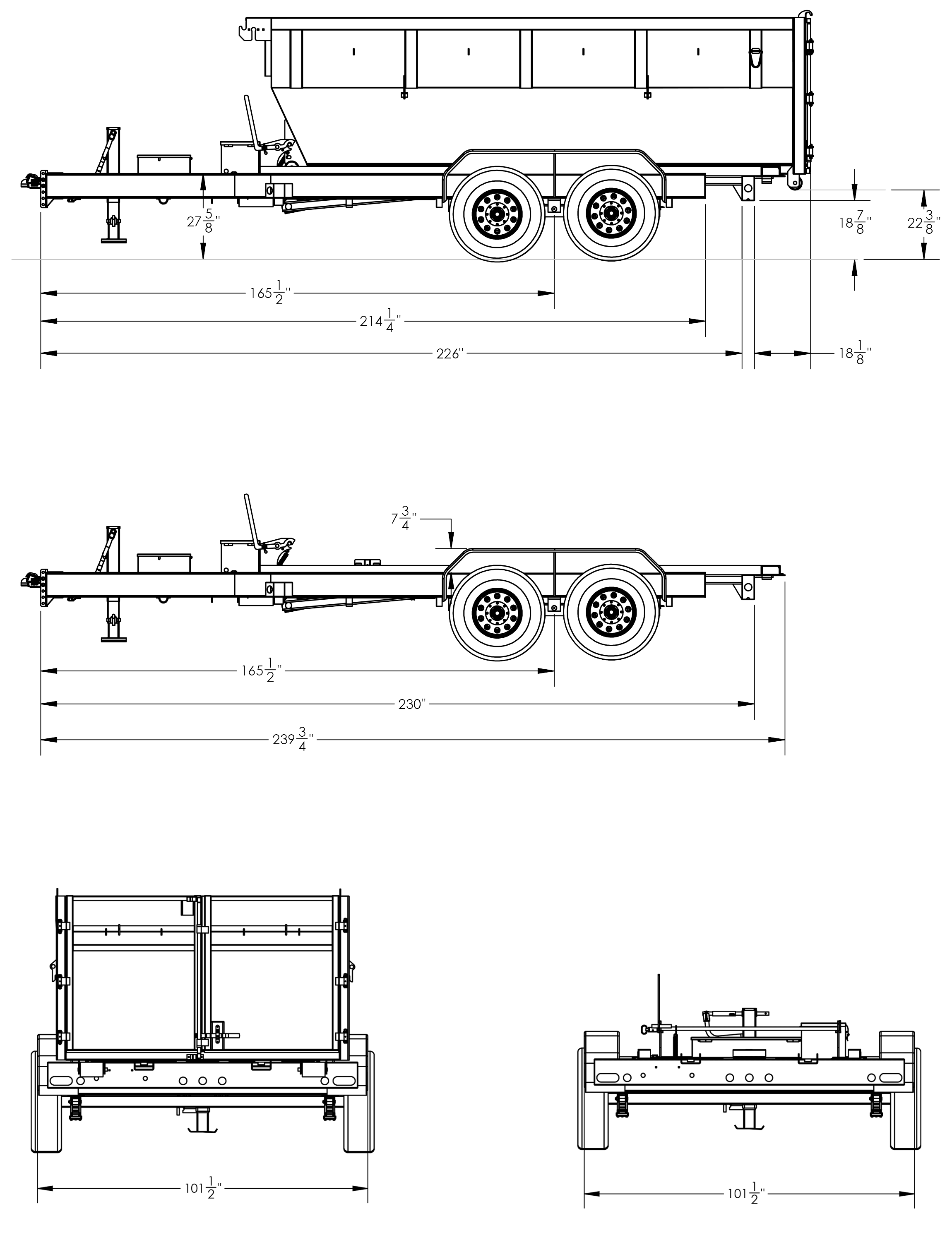 Roll-Off Bumper Pull Dump