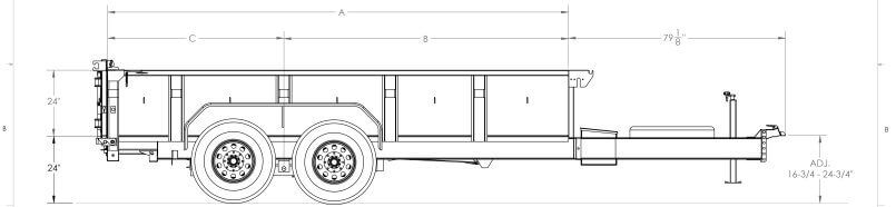 Heavy Duty Low Profile Dump Trailer