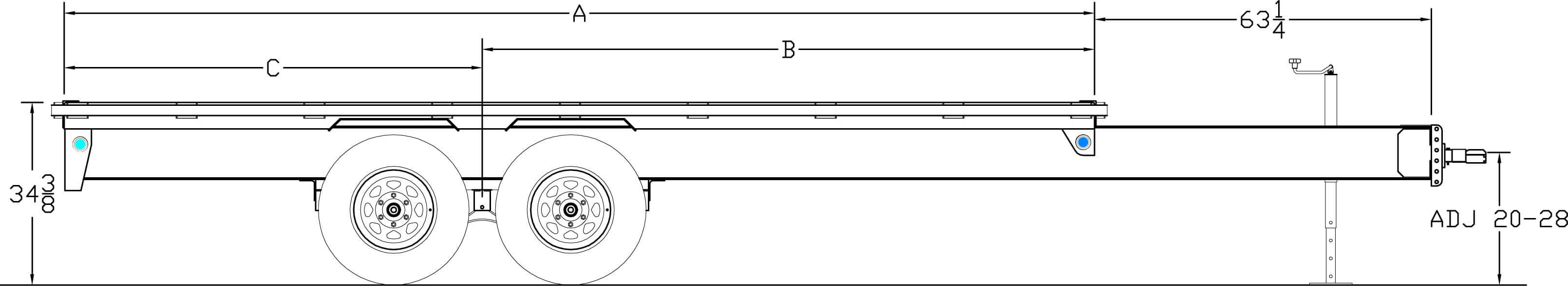 Heavy Duty Over-The-Axle Bumperpull Trailer