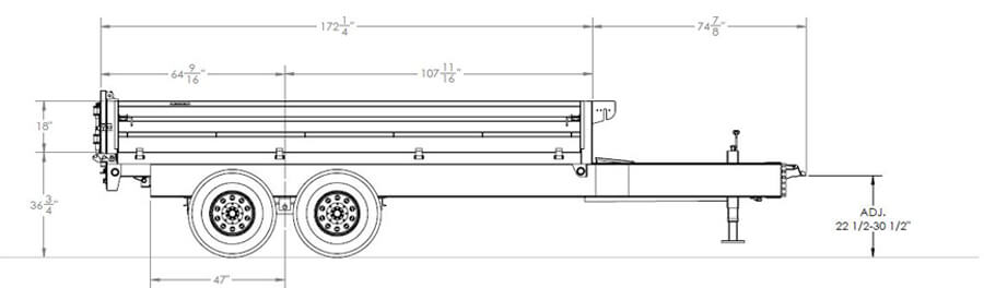 Over-The-Axle Dump Trailer