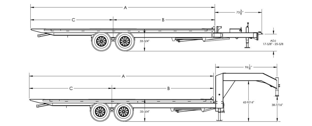 Heavy Duty Over-the-Axle Tilt Bed Equipment