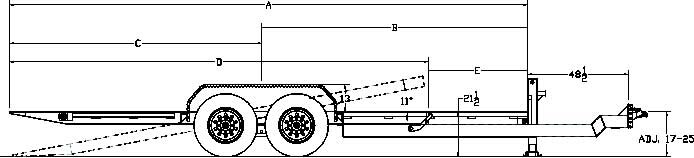 Heavy Duty Tilt Bed Equipment Trailer