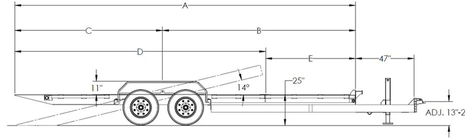 Super Duty Tilt Bed Equipment Trailer