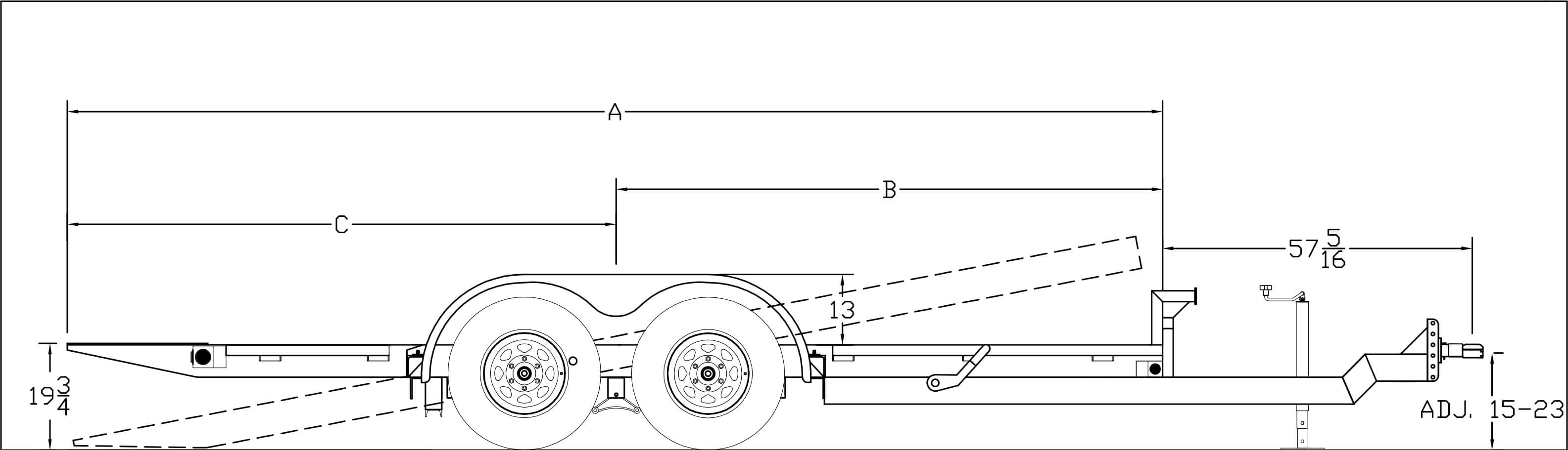 Pro Series Full Tilt Bed Equipment Trailer