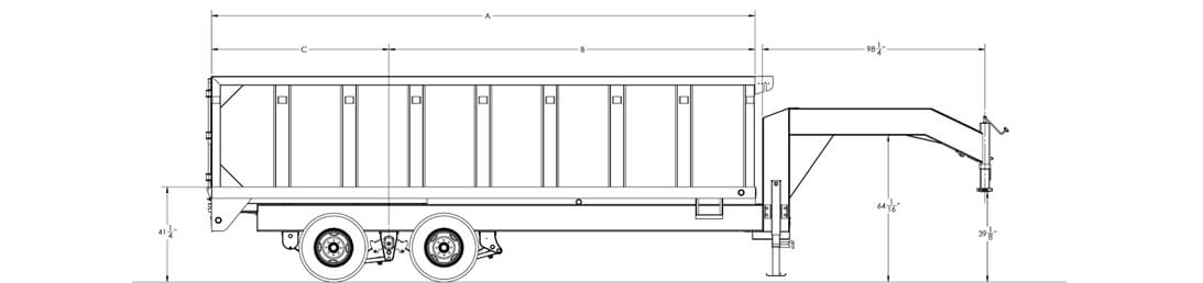 Tandem Dual Gooseneck Dump Trailer