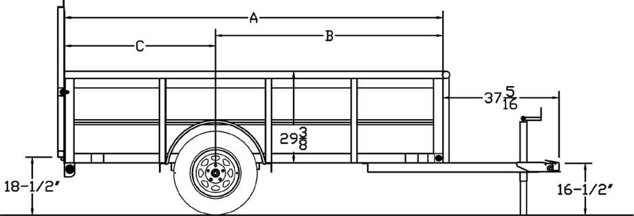 Single Axle Vanguard Trailer