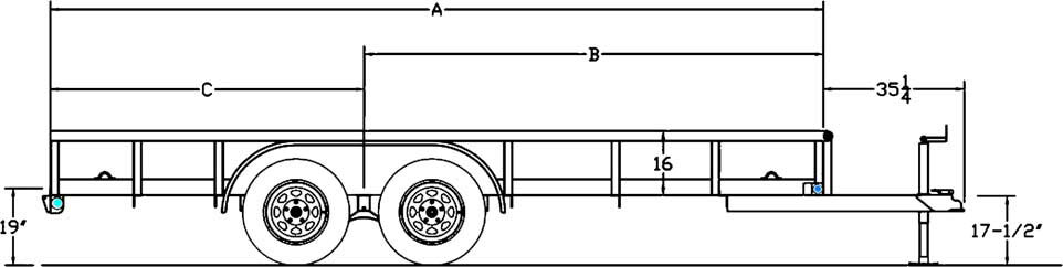 Tandem Axle Pipe Utility Trailer