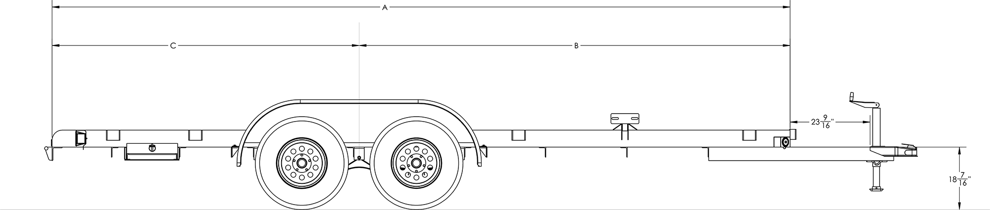 Economy Tandem Axle Car Hauler