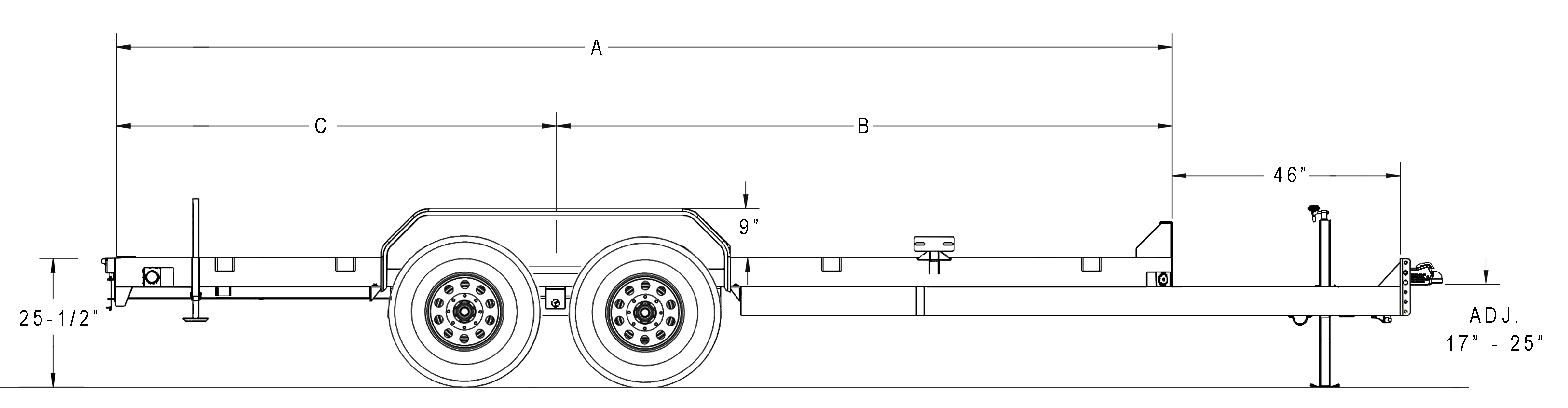 Tandem Axle Equipment Trailer